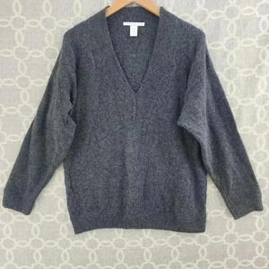 The Limited Lambswool Blend V Neck Pullover Sweater Women's M Made In Italy